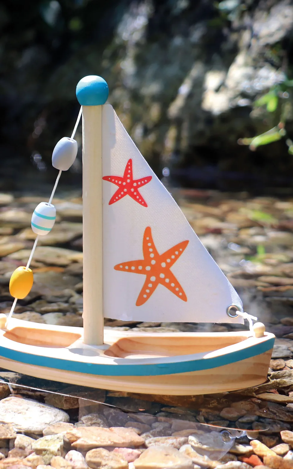 Wasserspielzeug Segelboot Seestern | defekte Verpackung